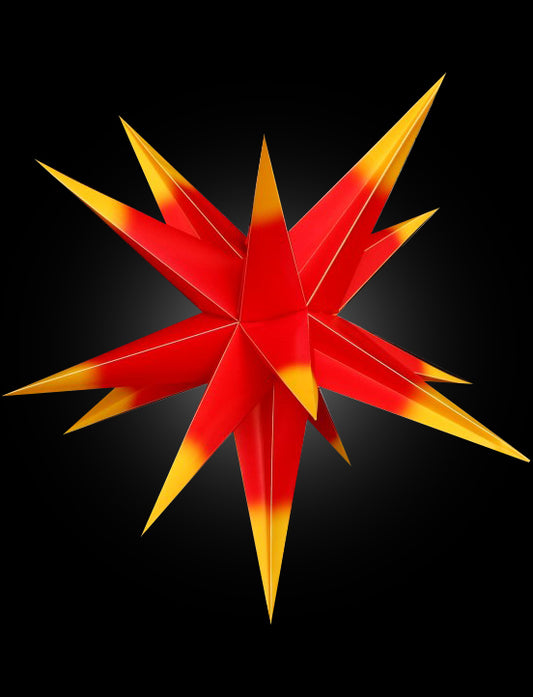 3D -Weihnachtsstern zum Aufhängen in Bäumen - 55 cm Multi -Farbe