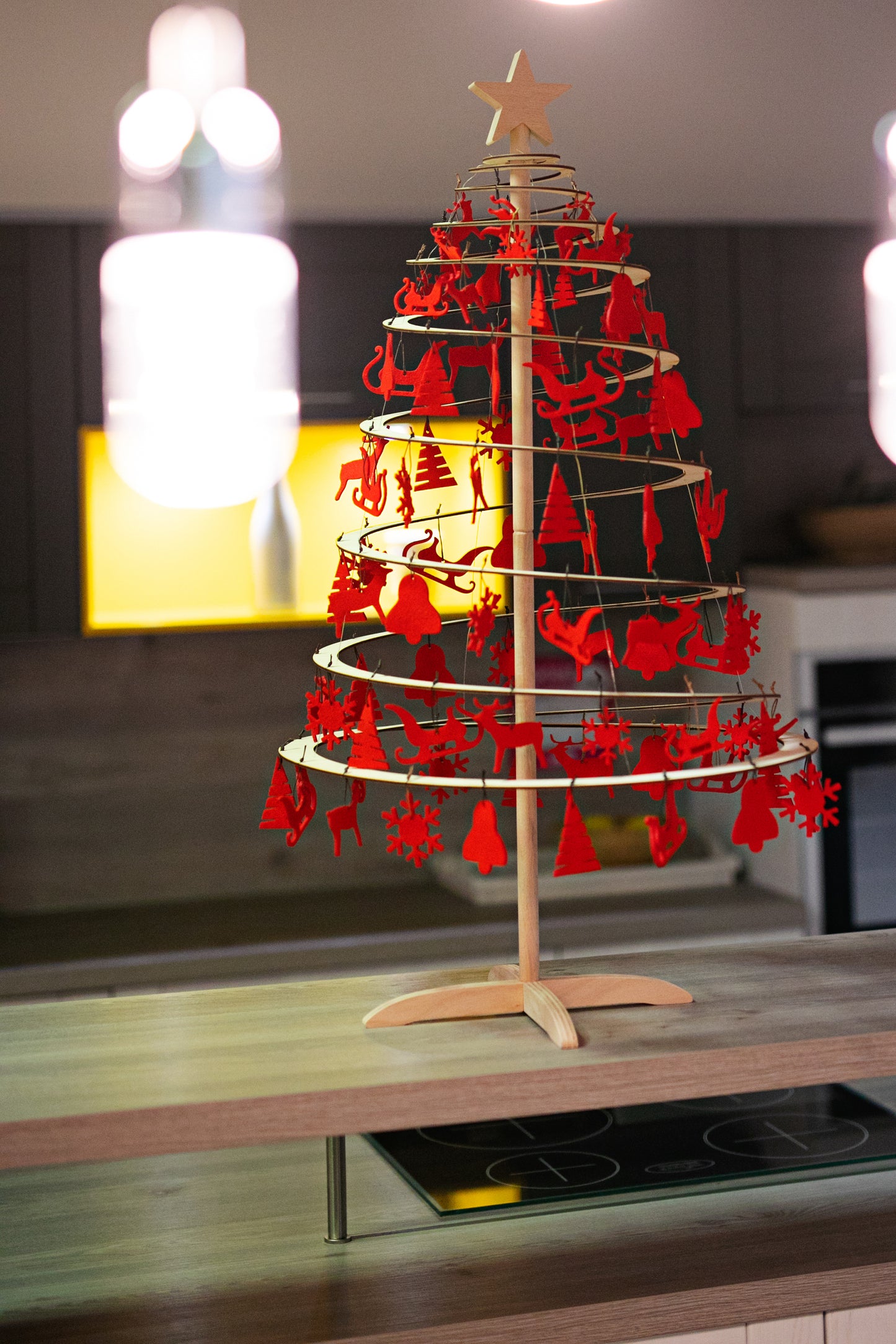Small felt decoration set - Santa's Light Shop