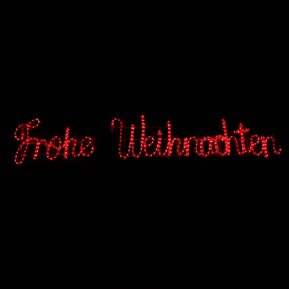 Frohe Weihnachen LED Motif sign - Santa's Light Shop