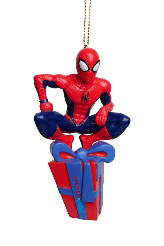 Spiderman auf Weihnachtsgeschenk – Weihnachtsschmuck