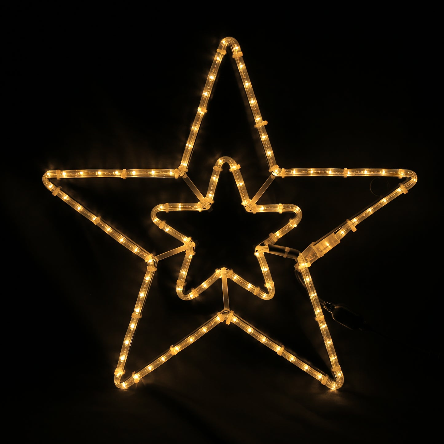 2 Sterne Weihnachtslicht 57x55 - LED für den Außenbereich