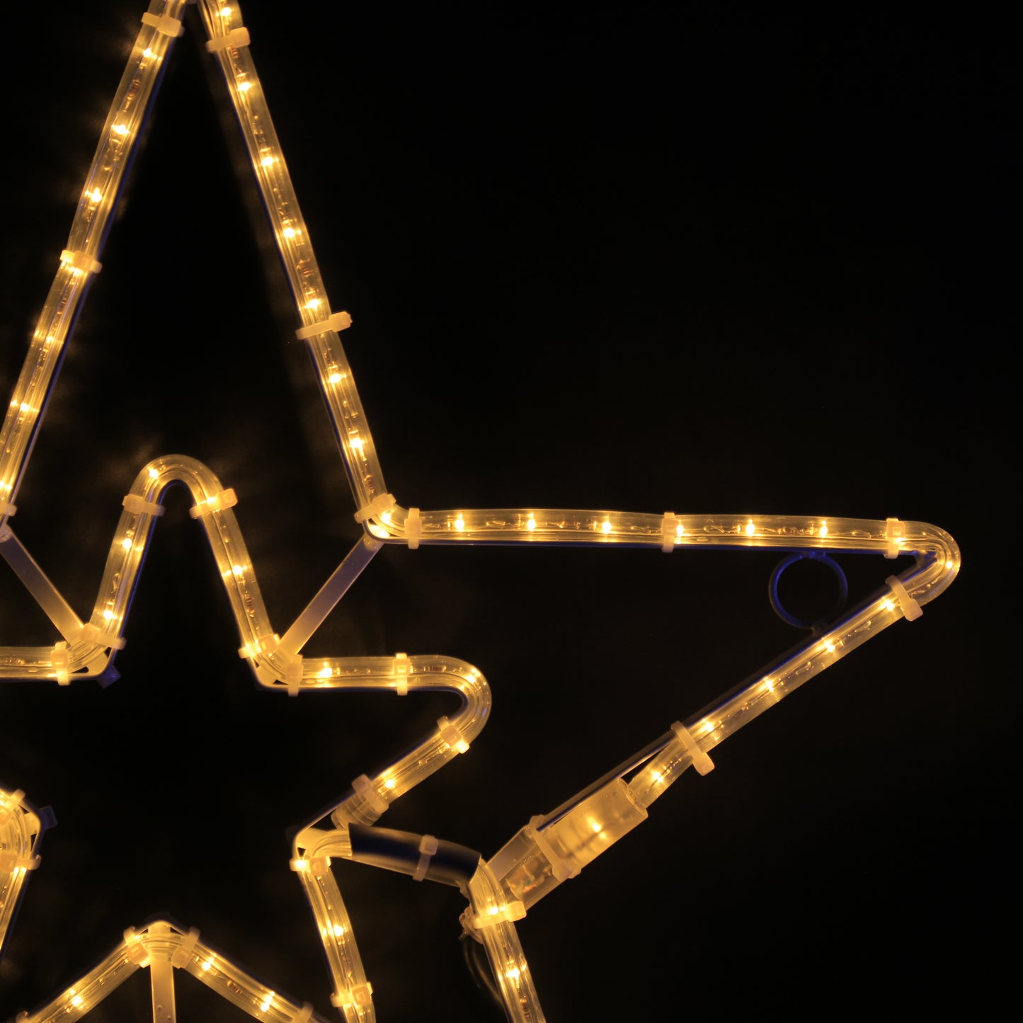 2 Sterne Weihnachtslicht 57x55 - LED für den Außenbereich