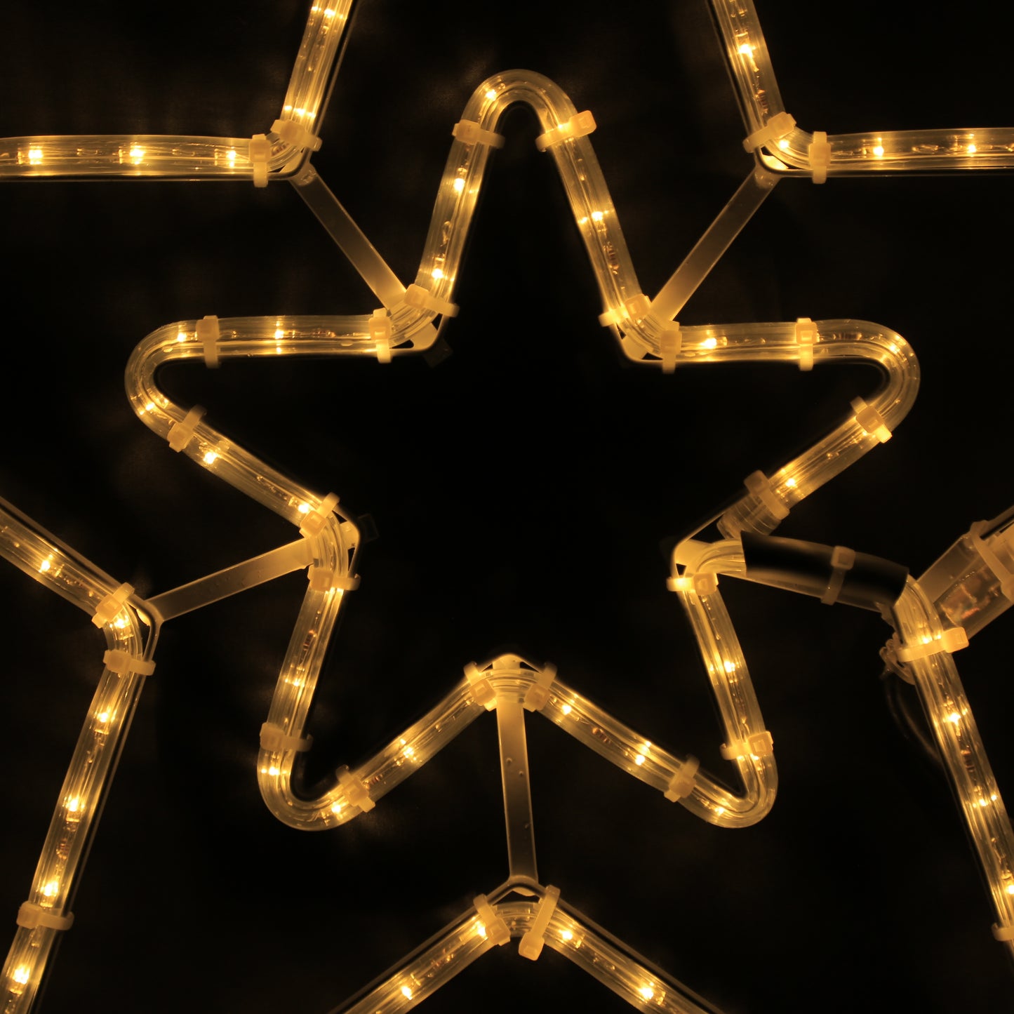 2 Sterne Weihnachtslicht 57x55 - LED für den Außenbereich