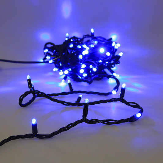 Lichterketten. Weihnachtsbeleuchtung für den Außenbereich LED – Blau – 10 Meter