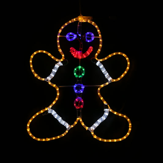Lebkuchenmann - Weihnachtslicht für den Außenbereich - 90x110 cm