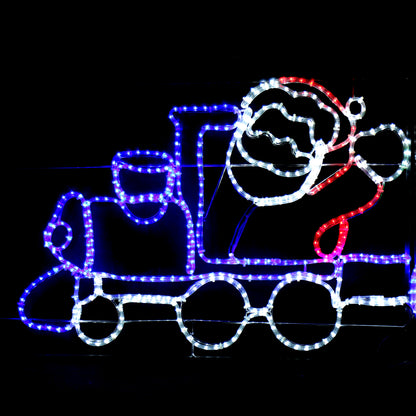 Santa's Train - Outdoor Weihnachtslichter - 78x258cm