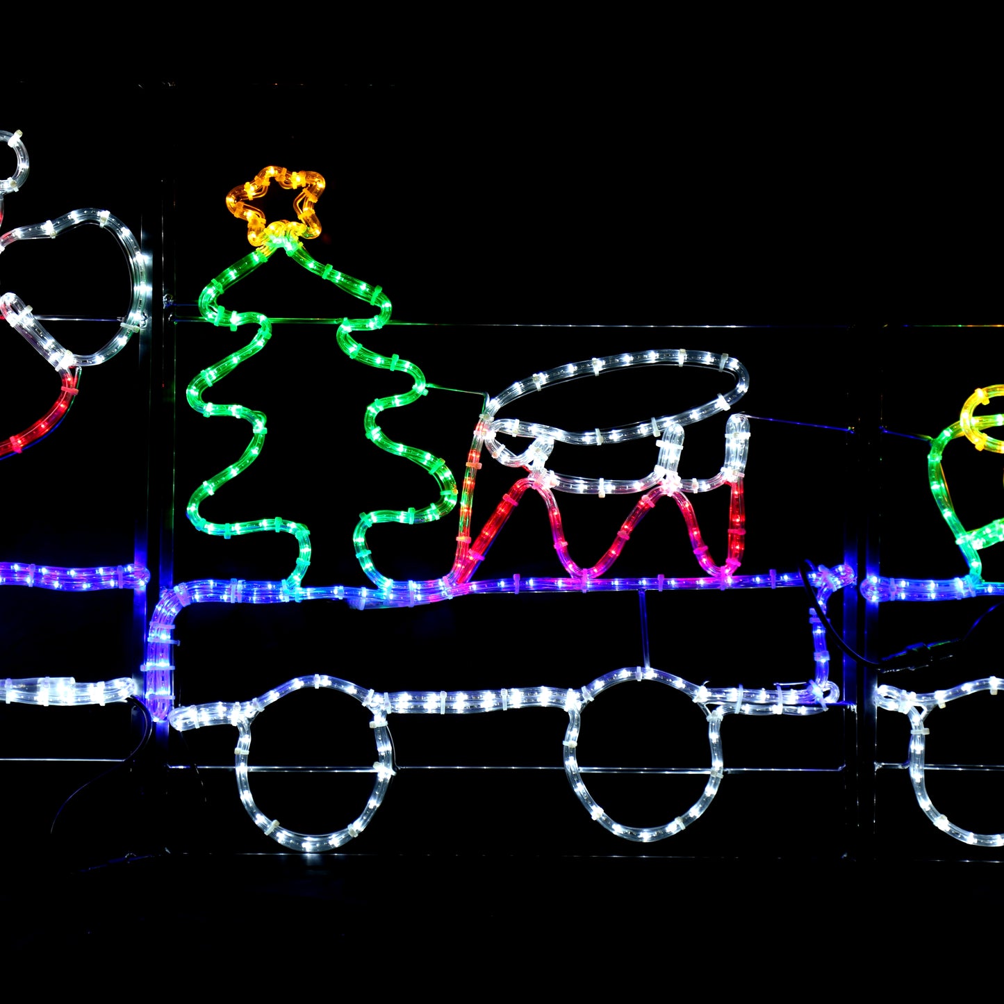 Santa's Train - Outdoor Weihnachtslichter - 78x258cm