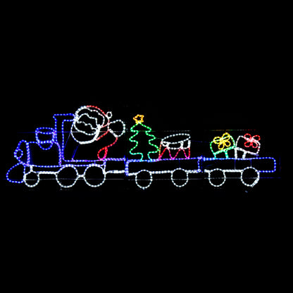 Santa's Train - Outdoor Weihnachtslichter - 78x258cm