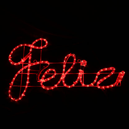 Feliz Navidad LED-Schild – 44 x 183 cm