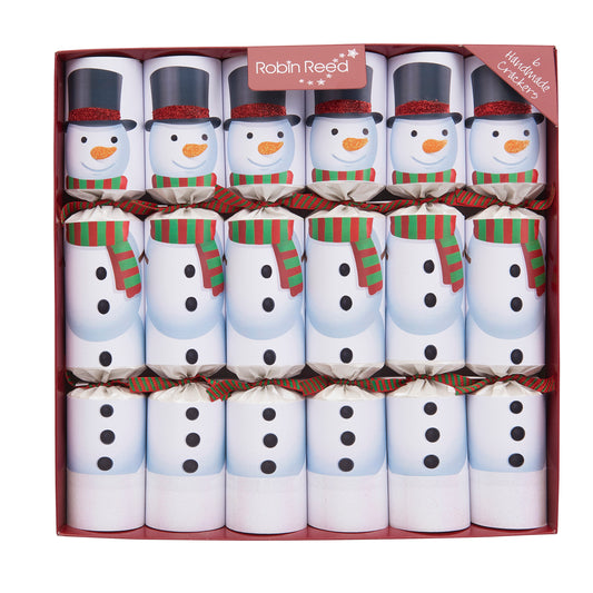 6 PCs Weihnachtscracker - 30 cm - Schneemänner