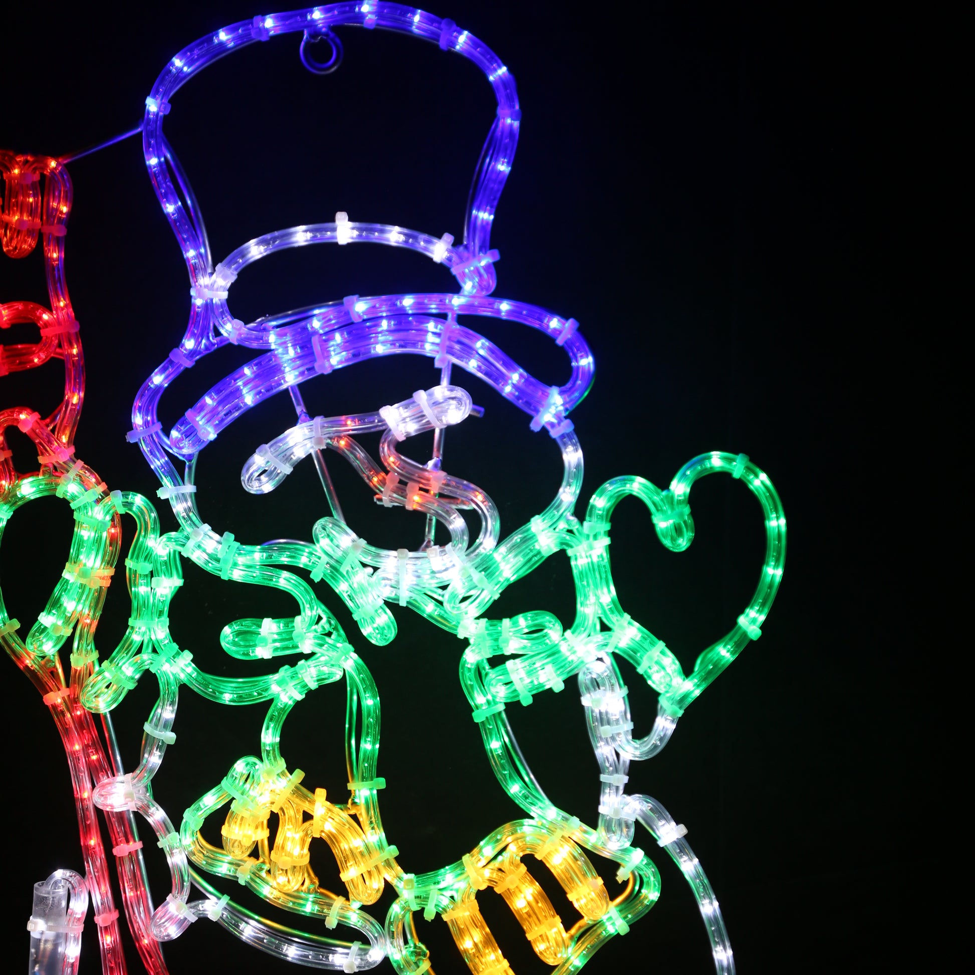 Christmas lights for outdoor use - snowman LED