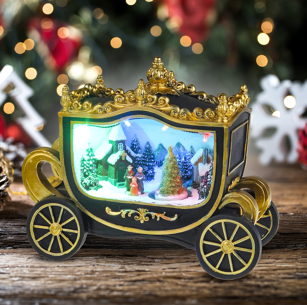 Weihnachtsszene im Royal Wagon – Weihnachtsdorf