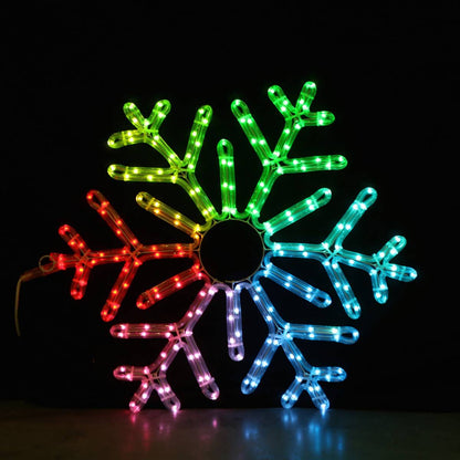 Weihnachten <tc>Schneeflocken</tc> 55x55cm mit Fernbedienung und Smart LED